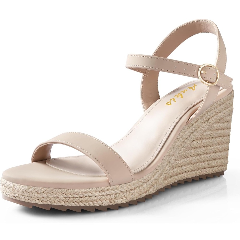Ankis Women's Tan Wedge Sandals